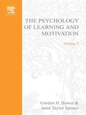 cover image of Psychology of Learning and Motivation